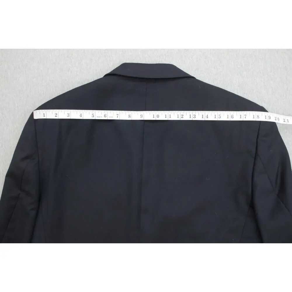 Jos A Bank Blazer Mens 38R Navy Blue 100% Wool Signature‎ 2 Buttons